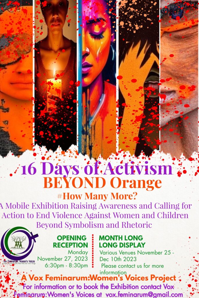 16 days of activism event poster